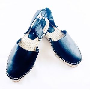 Zara Black Slingback Espadrilles